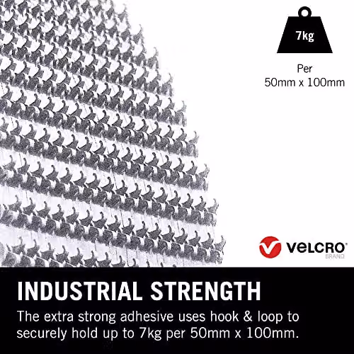 VELCRO Brand Heavy Duty Stick On Coins, White, W/D/H: 45 x 45 x 45 mm, Set of 6 – 1