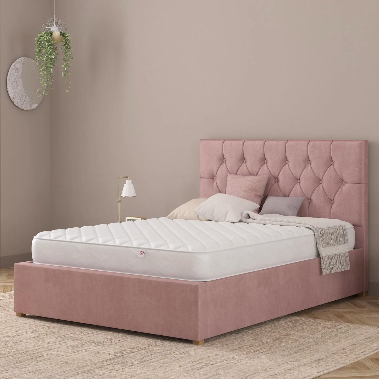 Catherine Lansfield Air Pure Breathable Bonnell Spring Mattress in White, W/D/H: 140 x 200 cm – 3