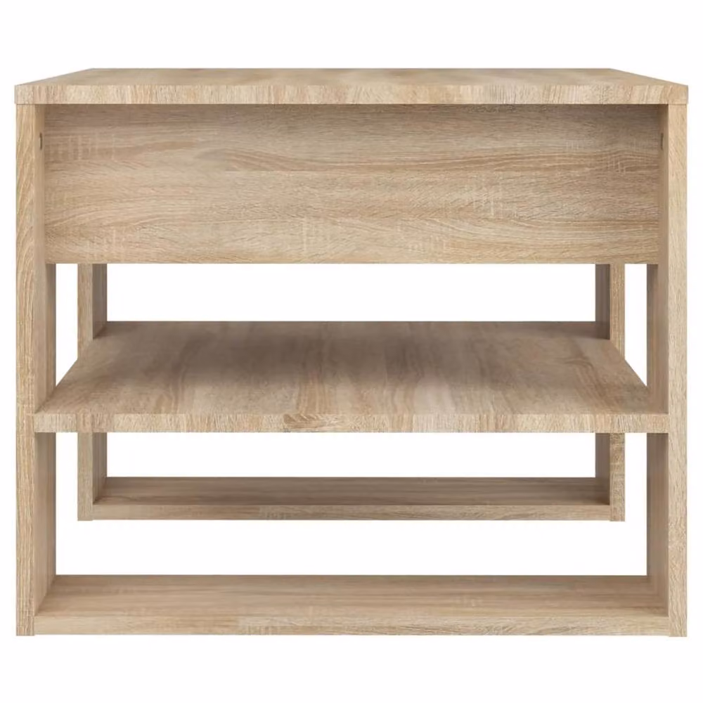 Berkfield Home Sonoma Oak Coffee Table, Brown, W/D/H: 55.5 x 55.5 x 45 cm – 3