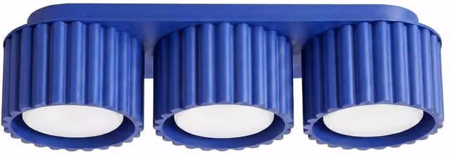 Sollux Lighting minimalist cylinder ceiling lamp in blue, W/D/H: 32.5 x 32.5 x 10 cm