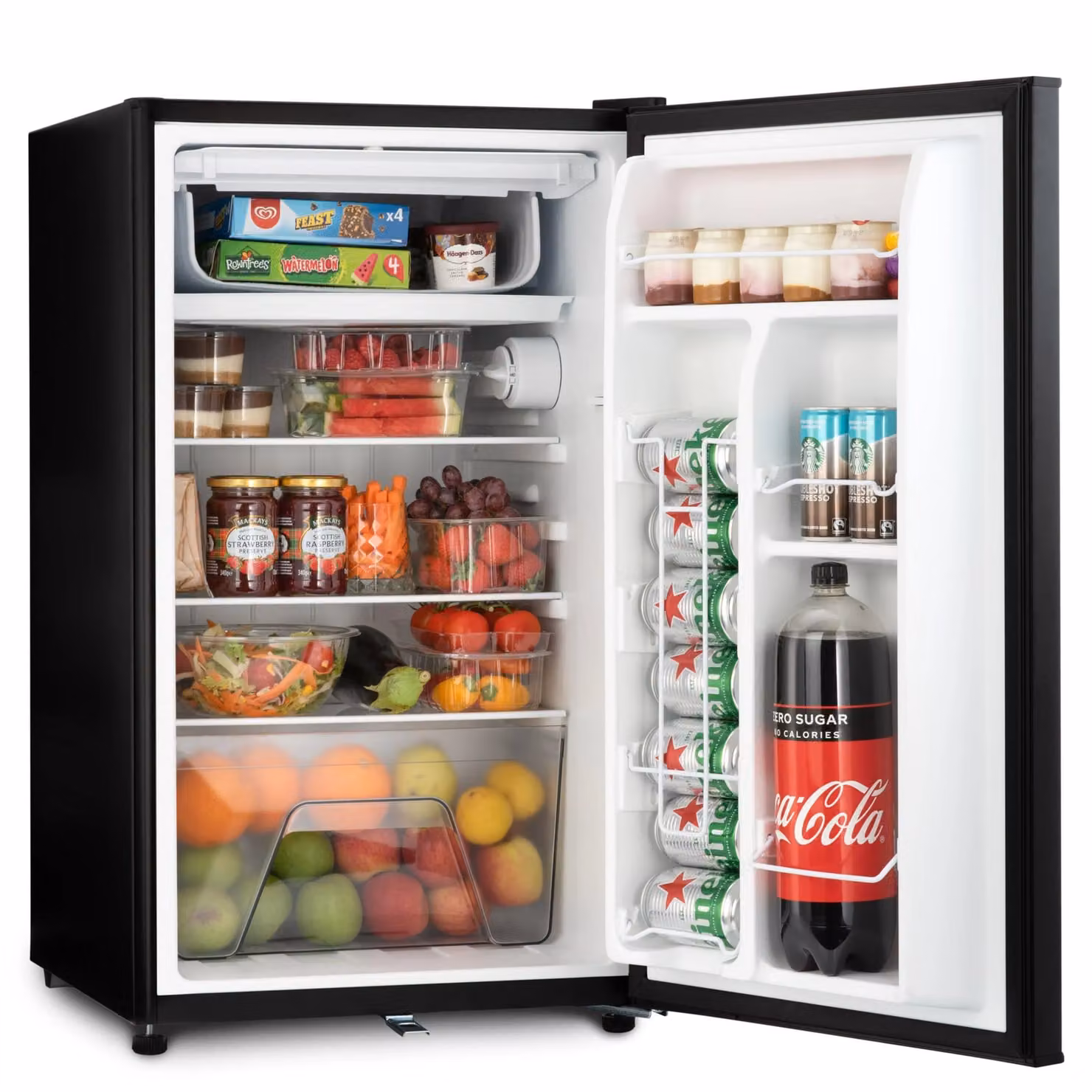 Subcold 100L Undercounter Compressor Fridge in Black with Lockable Door and Zero Degree Zone – 3