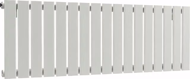 Lux Heat Single Flat Horizontal Steel Radiator in Grey, W/H: 119 x 40 cm