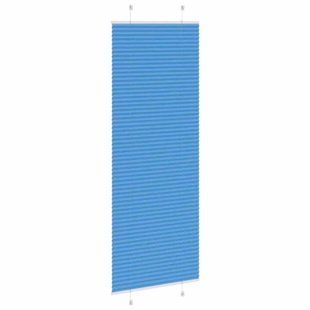 Berkfield Home Blue Single Pleat Day and Night Polyester Blind W: 70 cm, H: 200 cm