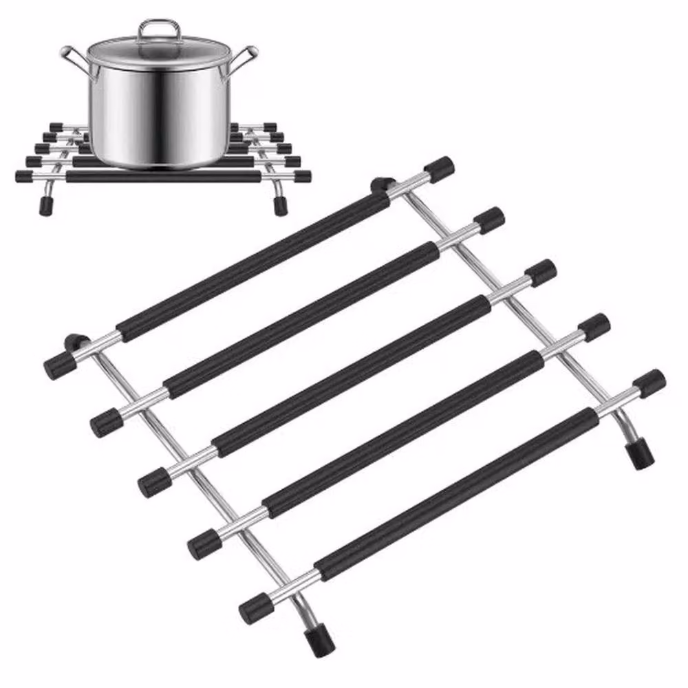 SPETLEK Rectangular Steel Table Trivet Stand in Black – 2