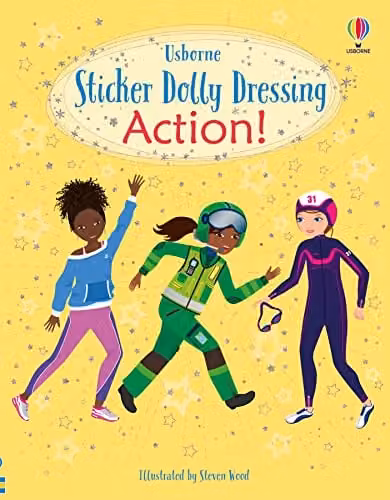 Usborne Sticker Dolly Dressing Action! Multicolour Paper Sticker Book