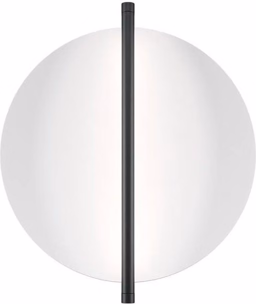 Netlighting Mira Modern Integrated LED Wall Lamp in Black with White Shade, 200lm, 3000K Warm White – 1