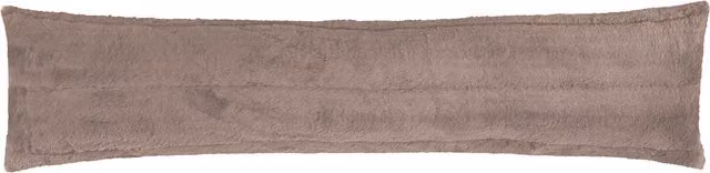 Empress Faux Fur Draught Excluder in Taupe, Brown and Beige