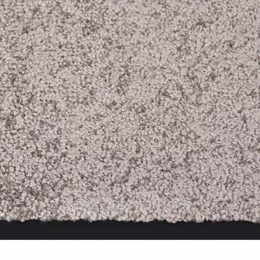 Berkfield Home Grey and Black Non-Slip Brushing Doormat, W: 60 cm, D: 80 cm – 3