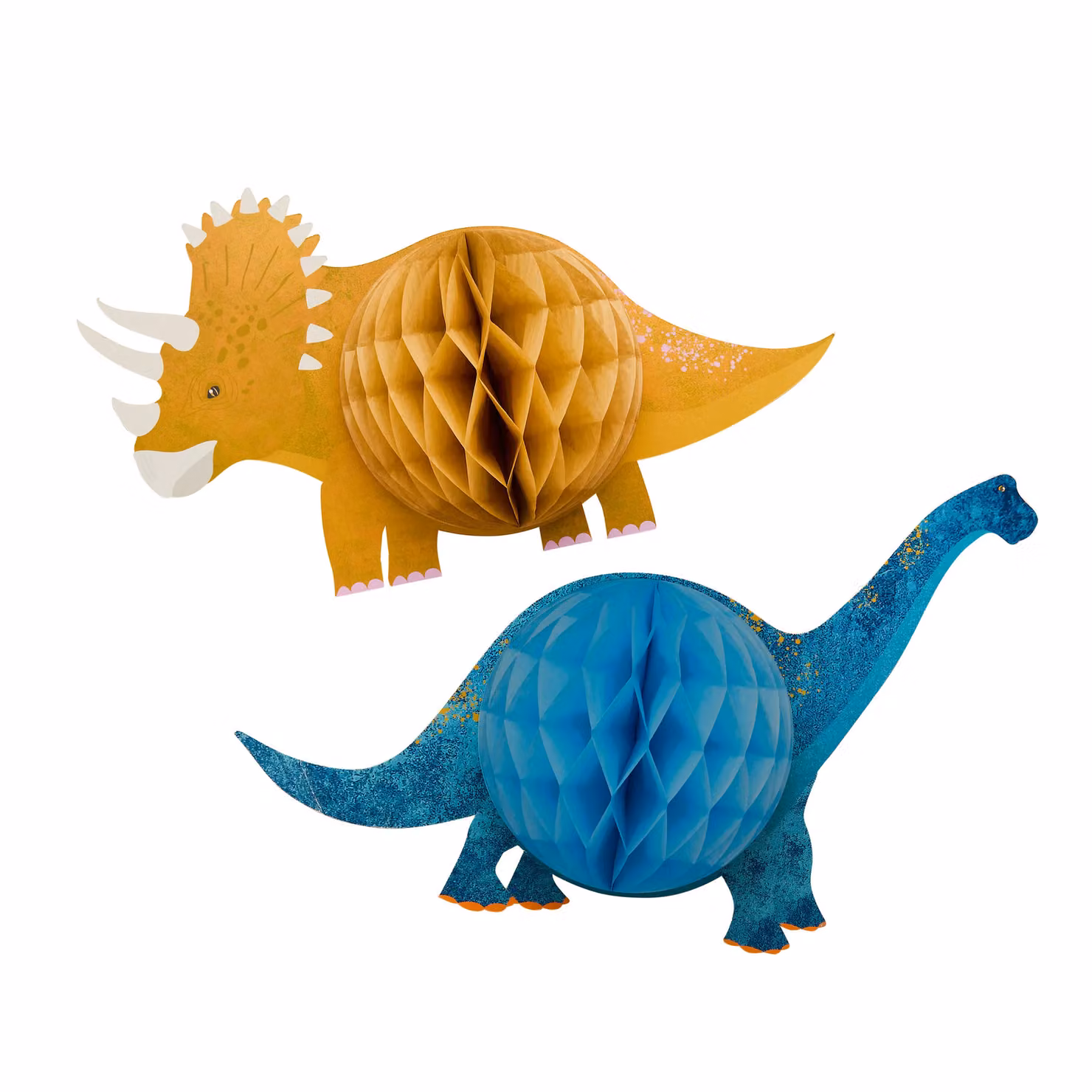 Club Green Dinosaur Paper Honeycomb Party Decorations, Pack of 2, Green and Multicolour – 2