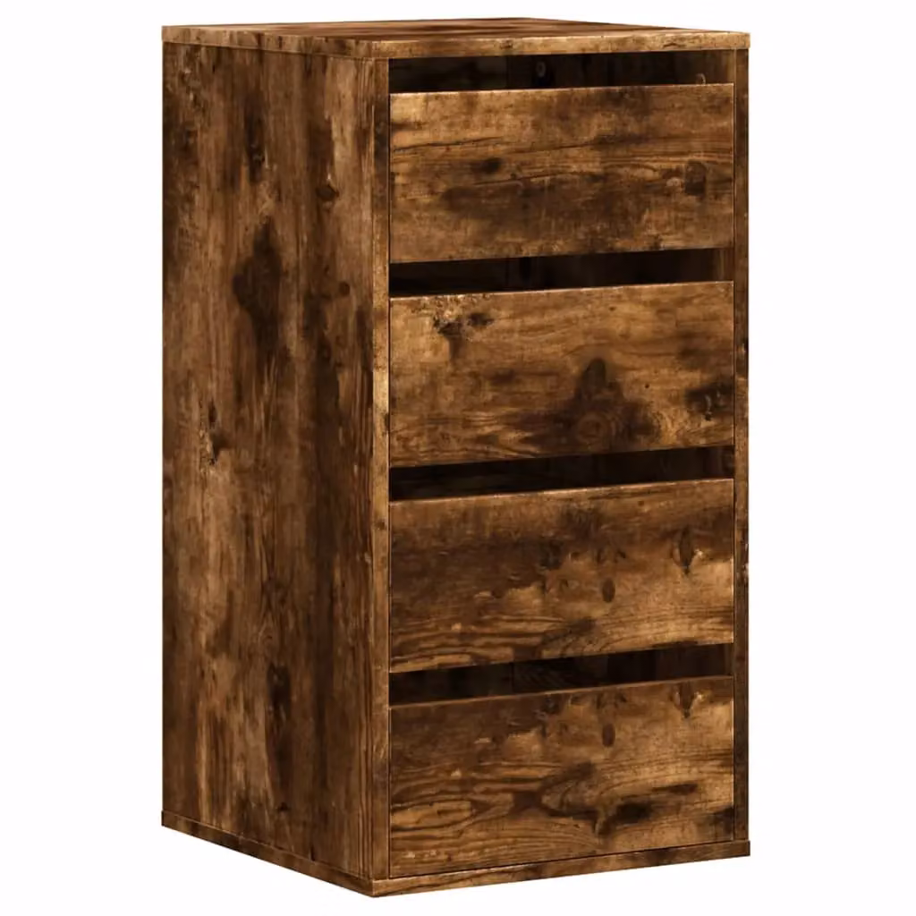Berkfield Home Corner Chest of Drawers in Smoked Oak Brown, W/D/H: 40 x 41 x 76 cm – 2