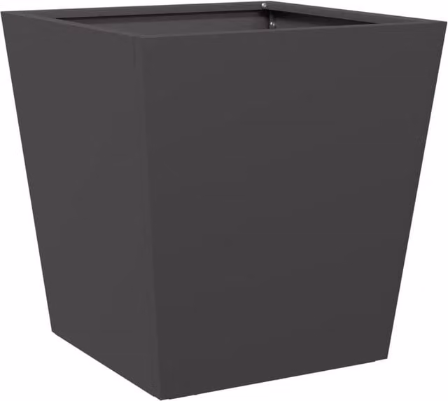 Berkfield Home Black Steel Garden Planter Tub W/D/H: 40 x 40 x 40 cm – 1