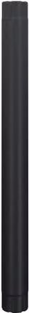 Lindab Galvanised Steel Intermediate Downpipe, Black, Diameter: 100 mm, Length: 1 m