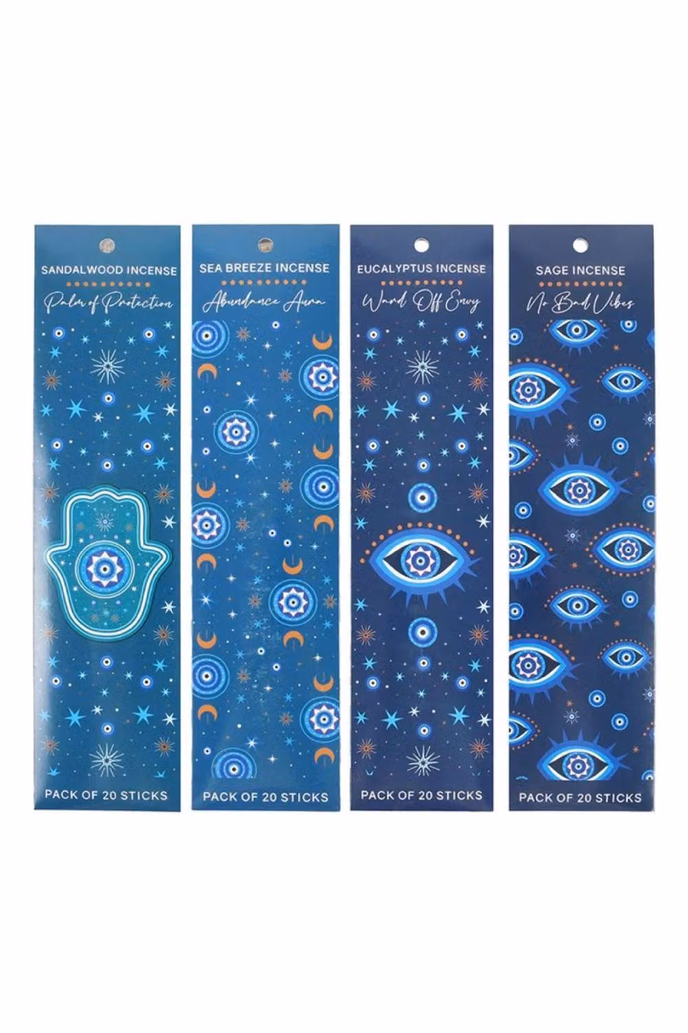 KDMD Starry Eyed Incense Gift Set with 4 Celestial Fragrance Sticks in Brown and Blue – 2