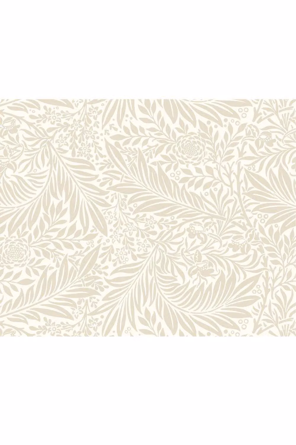 Origin Murals Trailing Ferns Floral Wall Mural in Sand and Beige, W: 350 cm, H: 280 cm – 2