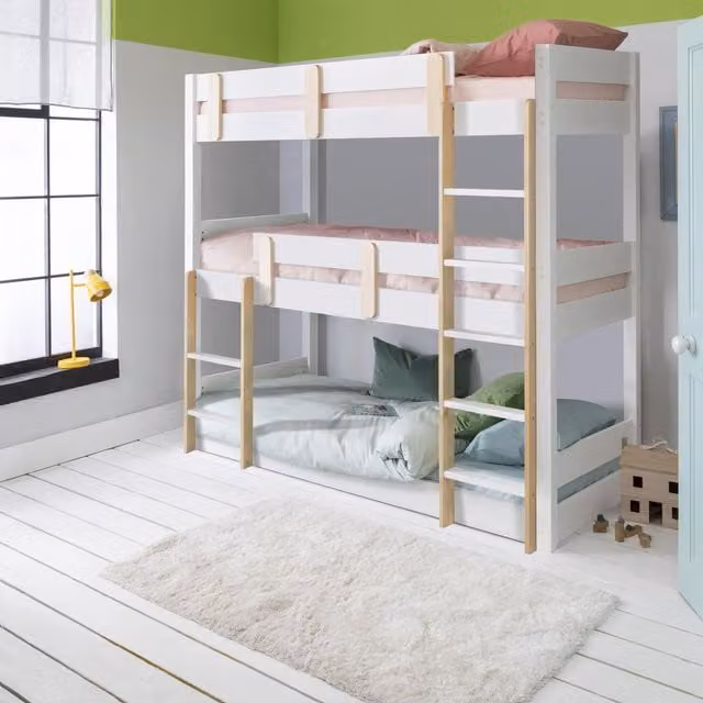Noa and Nani Una Triple Bunk Bed Triple Sleeper in White