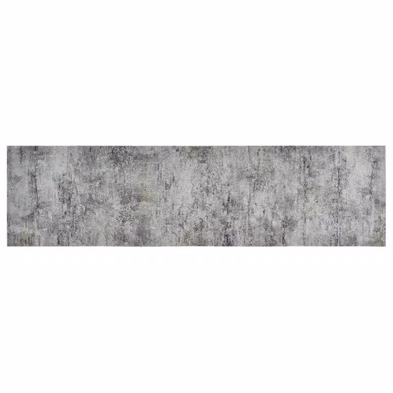 Berkfield Home Washable Beton Kitchen Rug in Grey Velvet, W/D/H: 45 x 150 cm