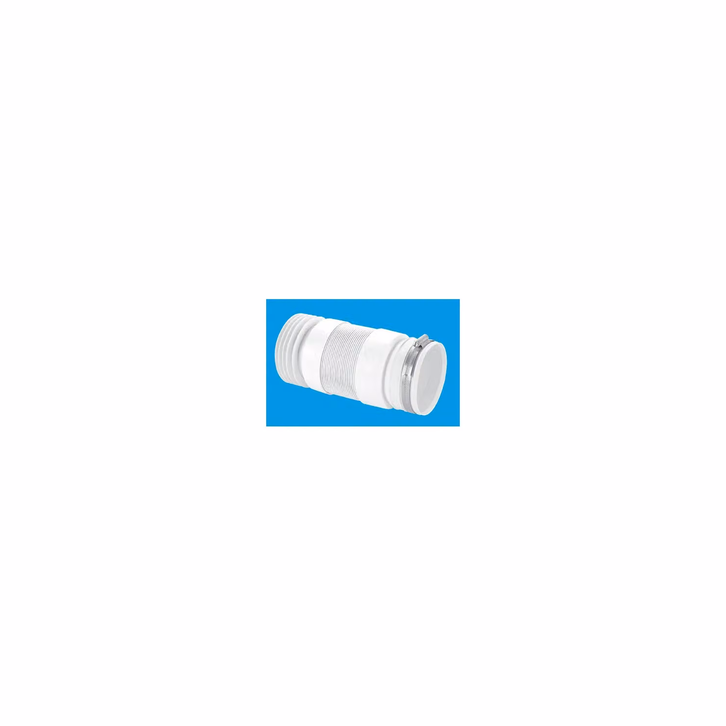 McAlpine White Flexible WC Connector with 97-107mm Inlet and 90mm Outlet – 2