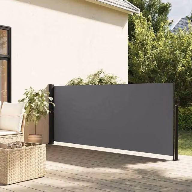 Berkfield Home Retractable Side Awning in Anthracite, W/H: 100 x 300 cm