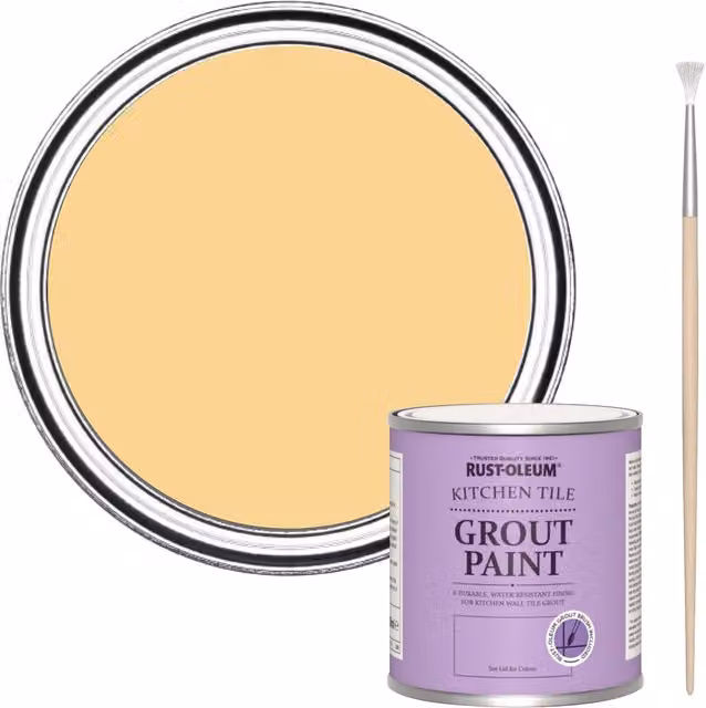 Rust-Oleum Kitchen Grout Paint in Yellow, 250 ml