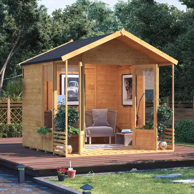 BillyOh Ivy Tongue and Groove Apex Summerhouse in Brown
