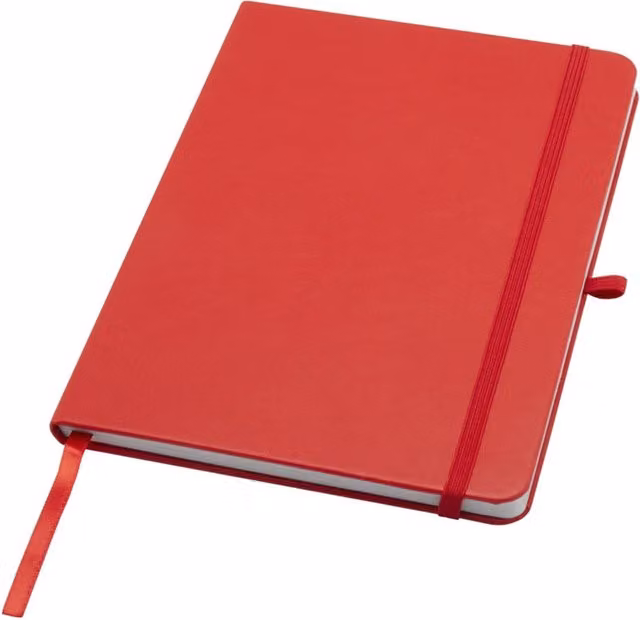 Generic Red A5 Lined Hardcover Notebook with Cardboard and Paper