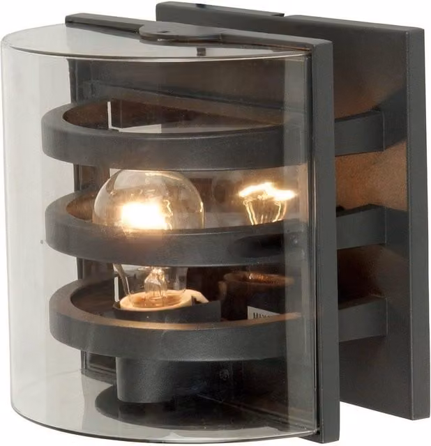 Netlighting Frida Modern Indoor Wall Light in Grey with E27 Socket and IP54 Rating