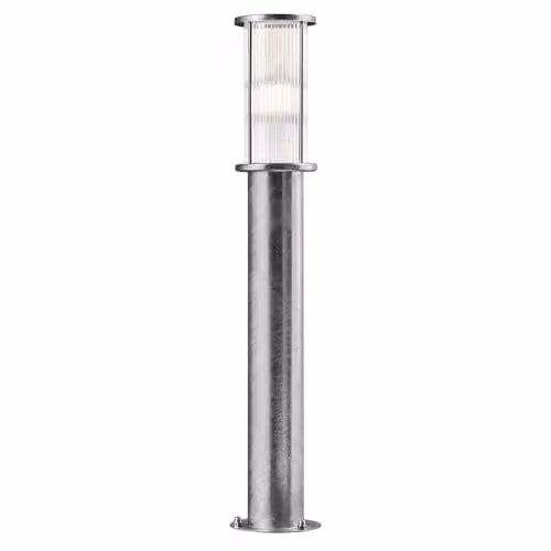 Nordlux Linton Silver Galvanised Steel Outdoor Garden Post Light with E27 Socket and IP54 Rating – 1