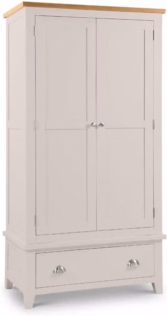 Cheshire Westbury 2 Door and 1 Drawer Wardrobe in Elephant Grey – 1