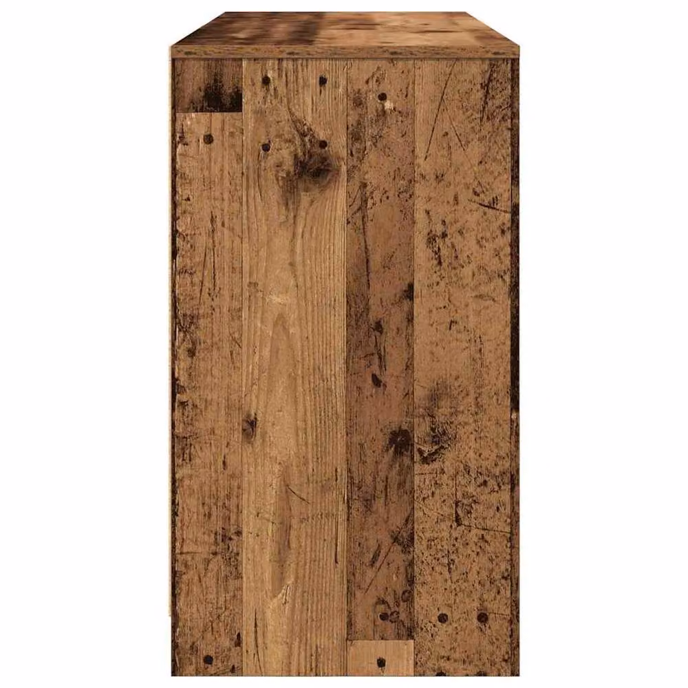 Berkfield Home Durable Rustic Writing Desk in Brown, Engineered Wood, W/D/H: 120 x 42 x 76 cm – 4