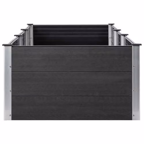 vidaXL Grey WPC and Steel Raised Garden Bed W: 300 cm, D: 100 cm, H: 54 cm – 5
