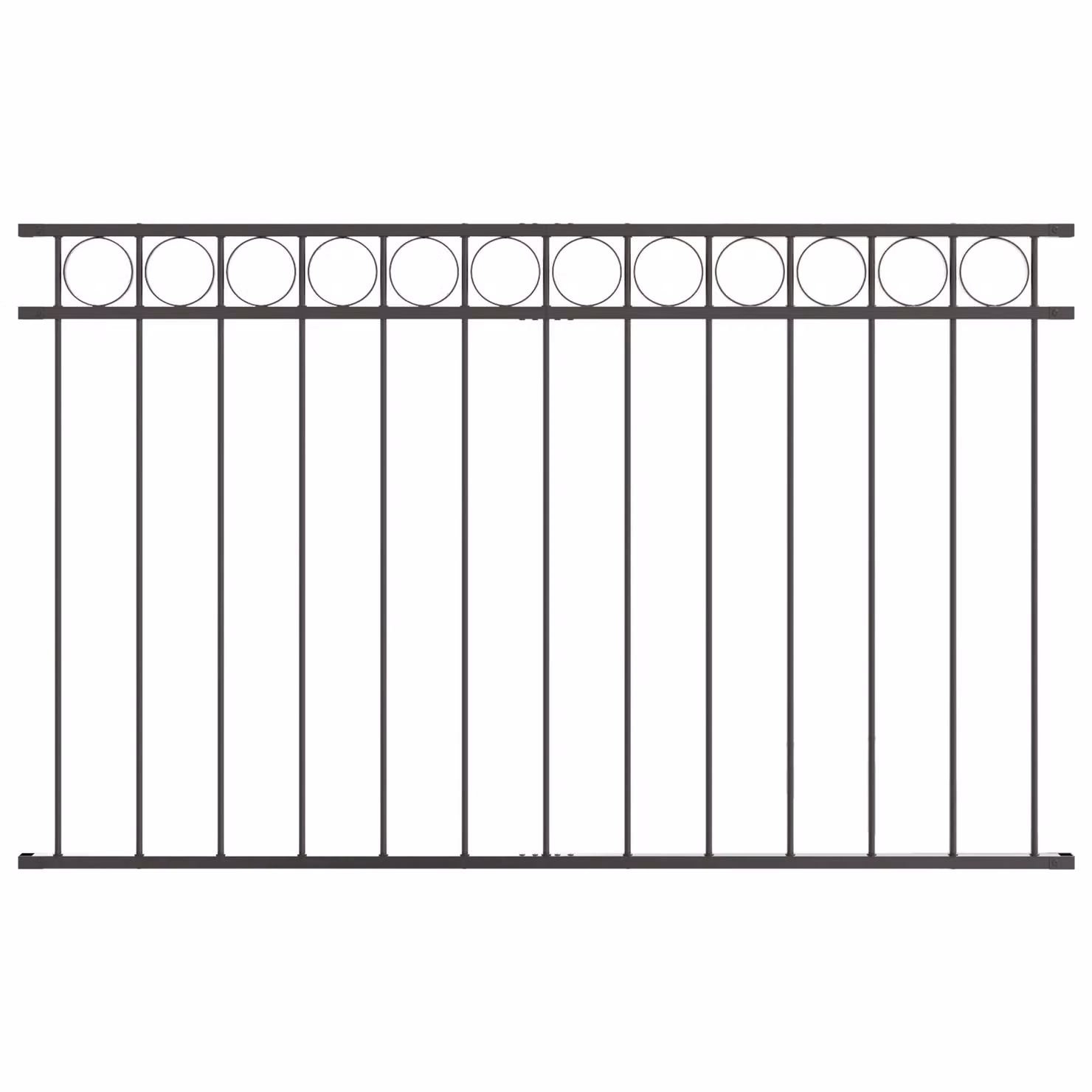 Berkfield Home Grey Steel Rectangular Fence Panel W: 100 cm, H: 170 cm – 2