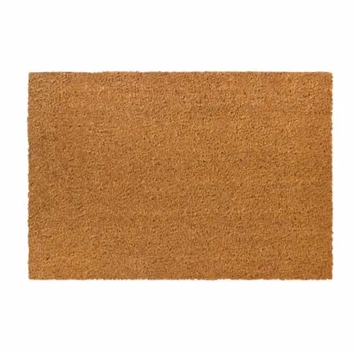 OHS Plain Brown Coir Doormat, Non-Slip and Weatherproof, W/D: 60 x 40 cm – 1