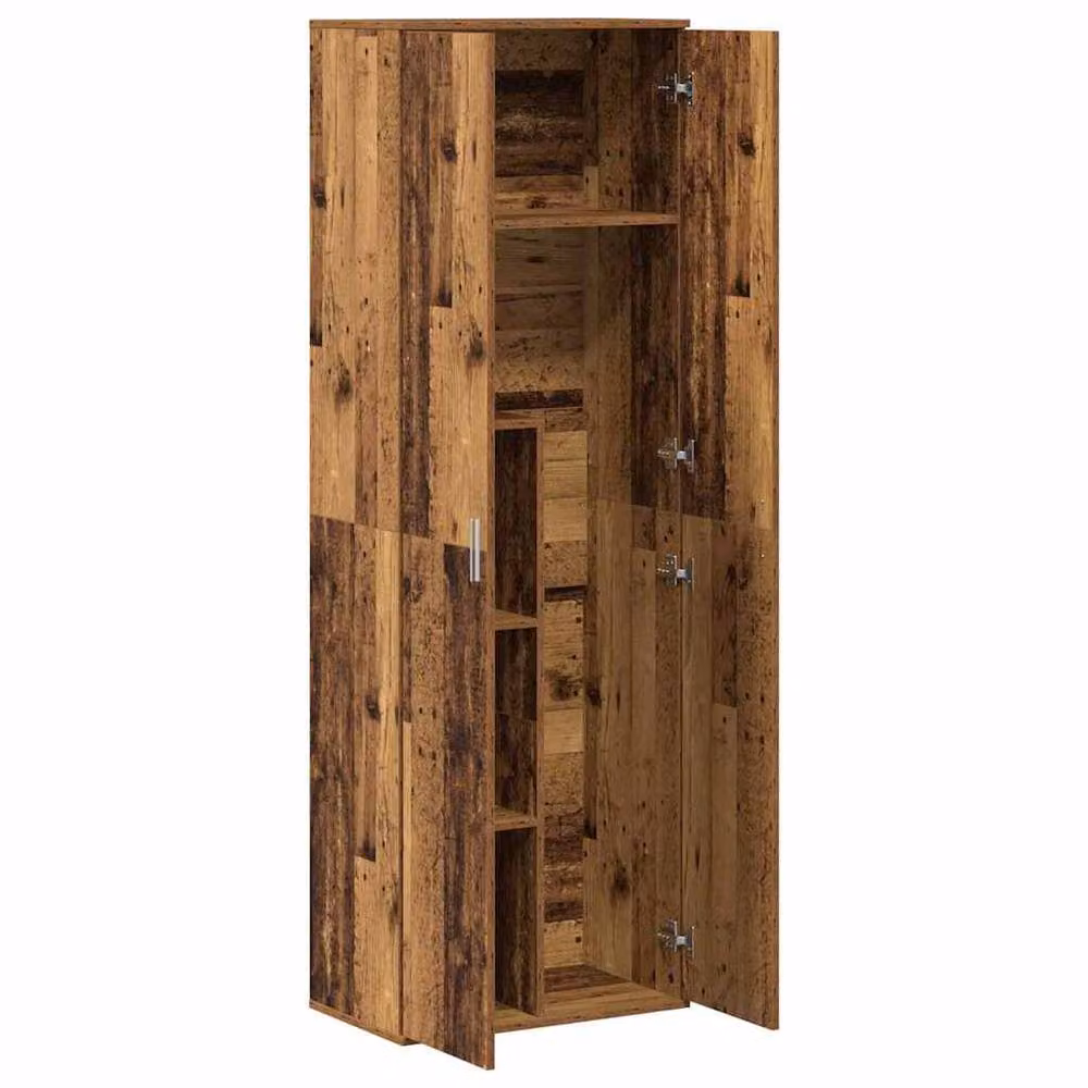 Berkfield Home Old Wood Highboard in Brown, W/D/H: 60 x 35 x 180 cm – 3