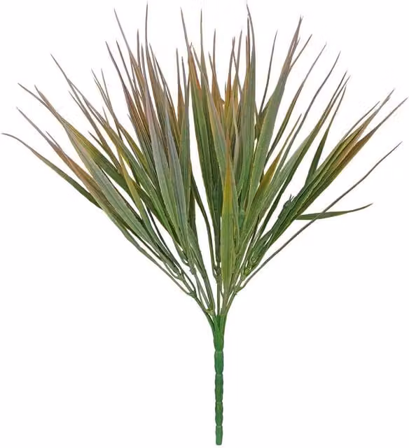 Kingsbury Gifts Artificial Grass Bush in Green and Purple