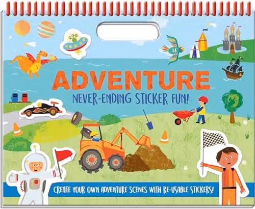 Adventure Never-Ending Sticker Fun Multicolour Paper Sticker Book by North Parade Publishing – 1