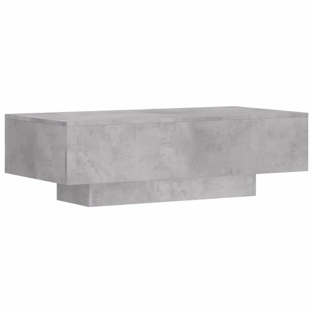 Berkfield Home Modern Rectangular Coffee Table in Concrete Grey, W/D/H: 100 x 49.5 x 31 cm – 2