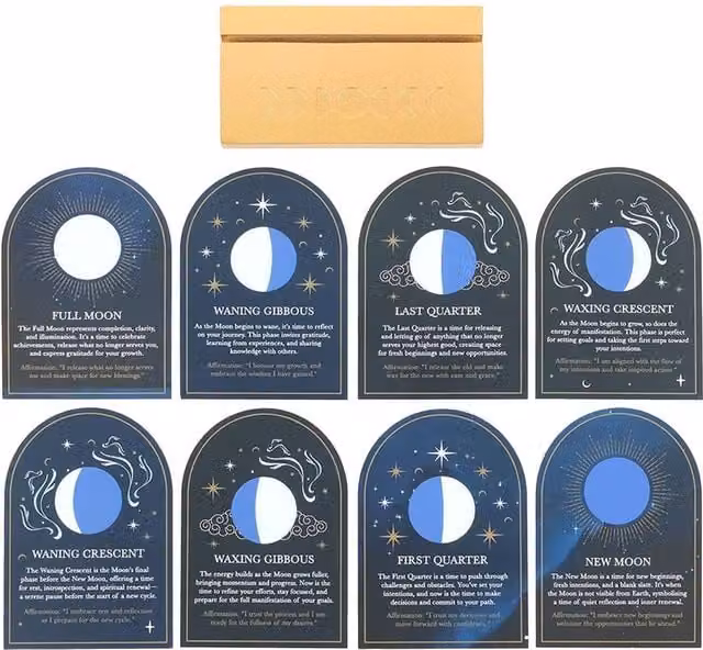 Something Different Abstract Blue Card Set of 8 – 1