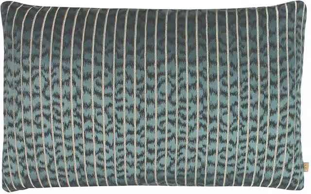 KAI Wrap Caracal Striped Jacquard Rectangular Cushion in Green and Multicolour, W: 60 cm, D: 40 cm, H: 40 cm – 3
