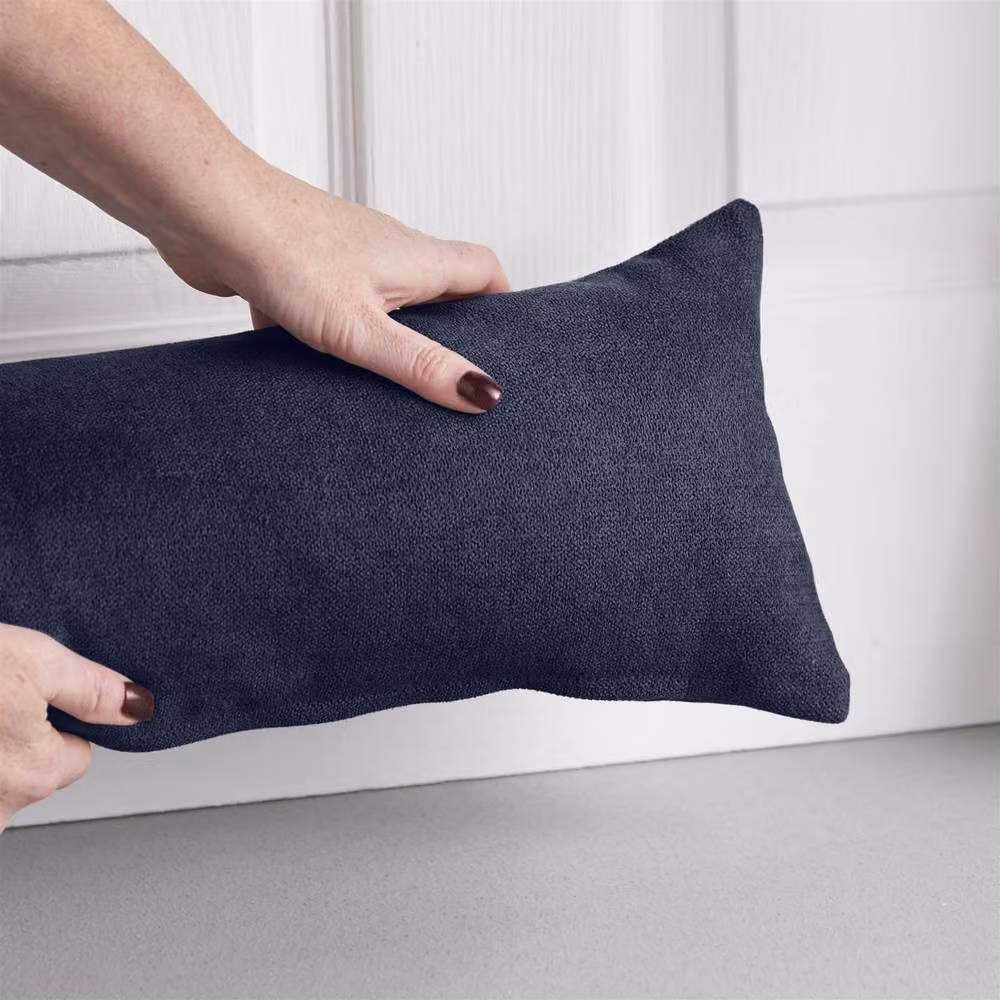 Luxury Living Navy Blue Chenille Velvet Draught Excluder – 2