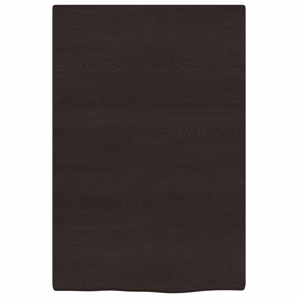 Berkfield Home Elegant Wall Mounted Basin Shelf in Brown Oak and Black Steel – 2