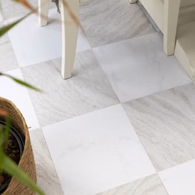 FloorPops Bonneville Beige Self Adhesive Vinyl Floor Tiles, Pack of 10, Light Grey, W/D/H: 30.48 x 30.48 x 30.48 cm – 1