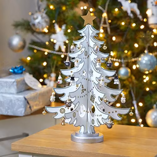 Smart Garden Three Kings Silver and White Christmas Tabletop DécoTree – 2