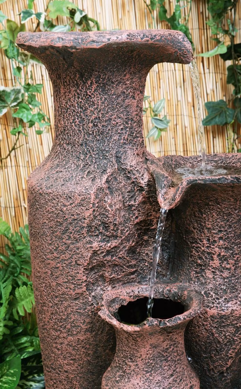 Primrose Sama Cascading Jars Free Standing Water Feature in Bronze, H84cm – 5