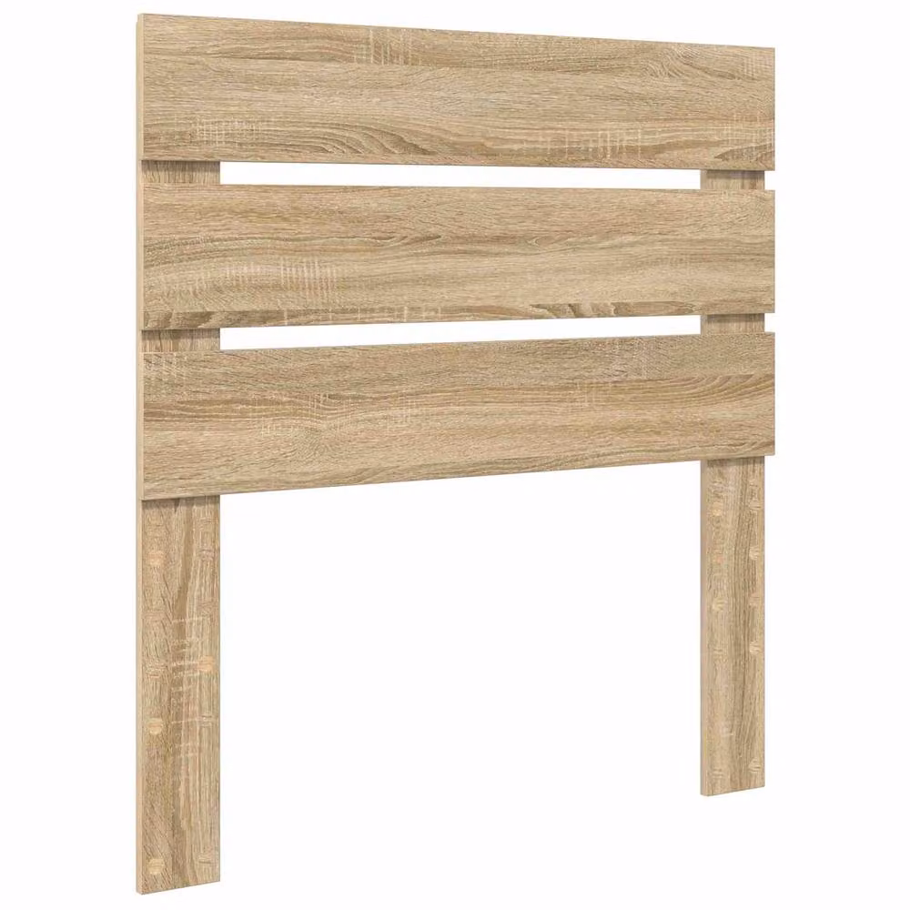 Berkfield Home Sonoma Bed Frame with Headboard in Brown Solid Pine Wood, W/D/H: 100 x 200 cm – 2