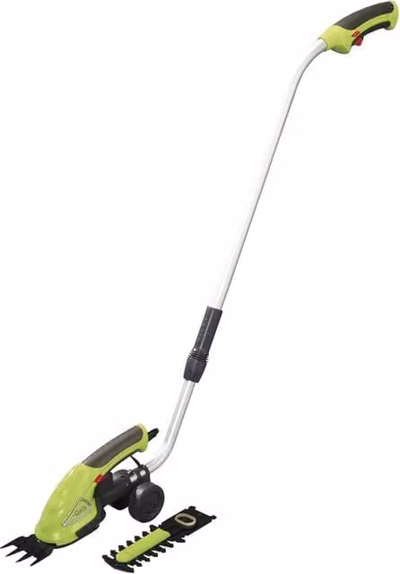 Garden Gear Cordless Hedge Trimming Shears with Extension Handle and Rechargeable Battery, Green