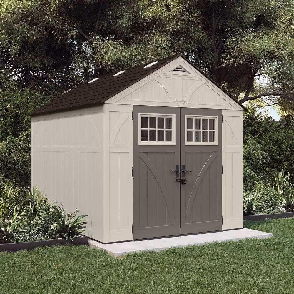 Rowlinsons Tremont Resin Shed in Brown, L311 x W255 x H262 cm – 2