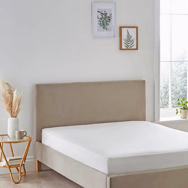 Martex Eco Pure 200TC Organic Cotton Fitted Sheet, White, Superking, 200 x 200 cm