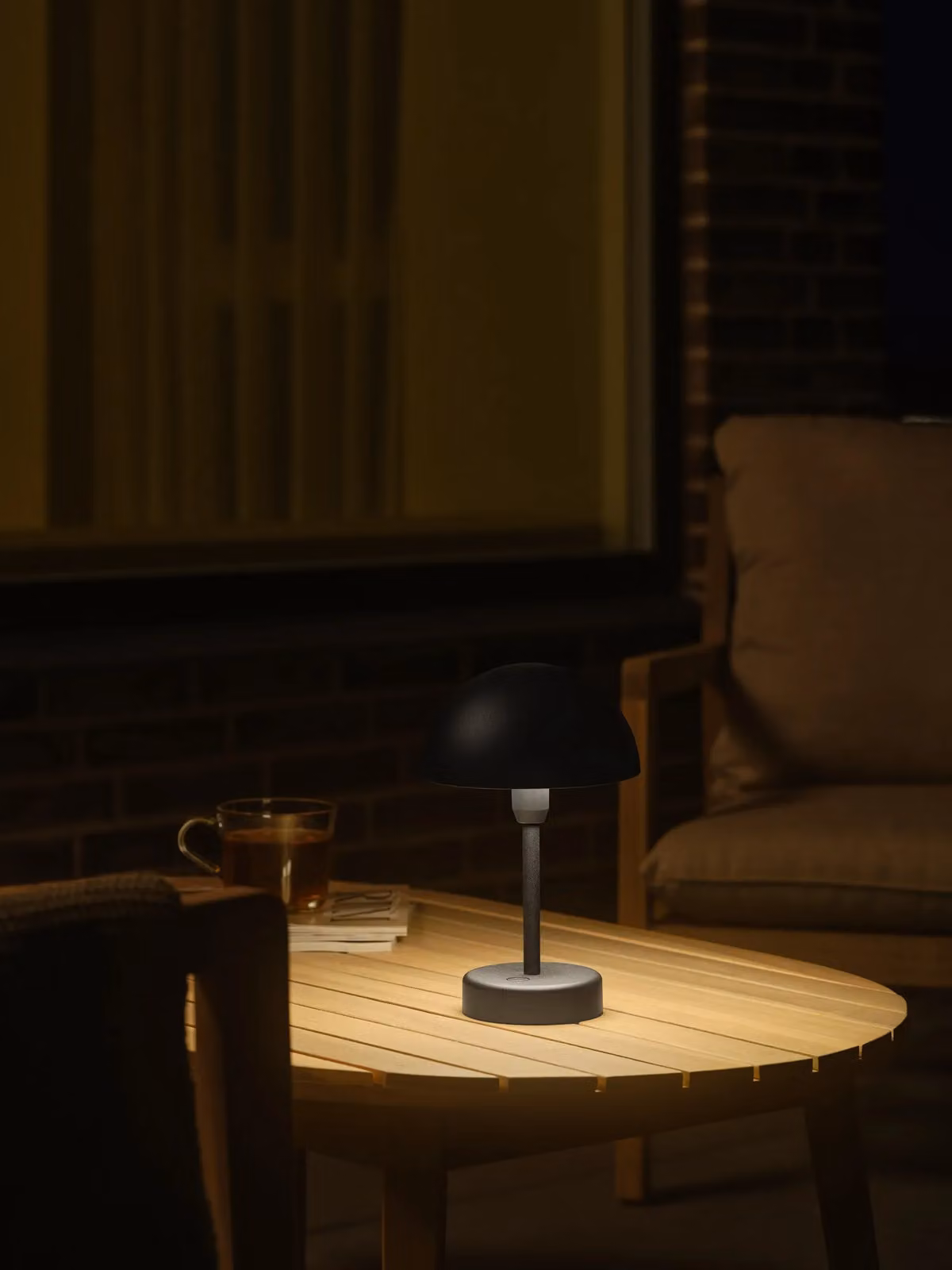 Nordlux Ellen Portable LED Outdoor Table Lamp, Black Metal, IP44 Dimmable Rechargeable Garden Light – 3