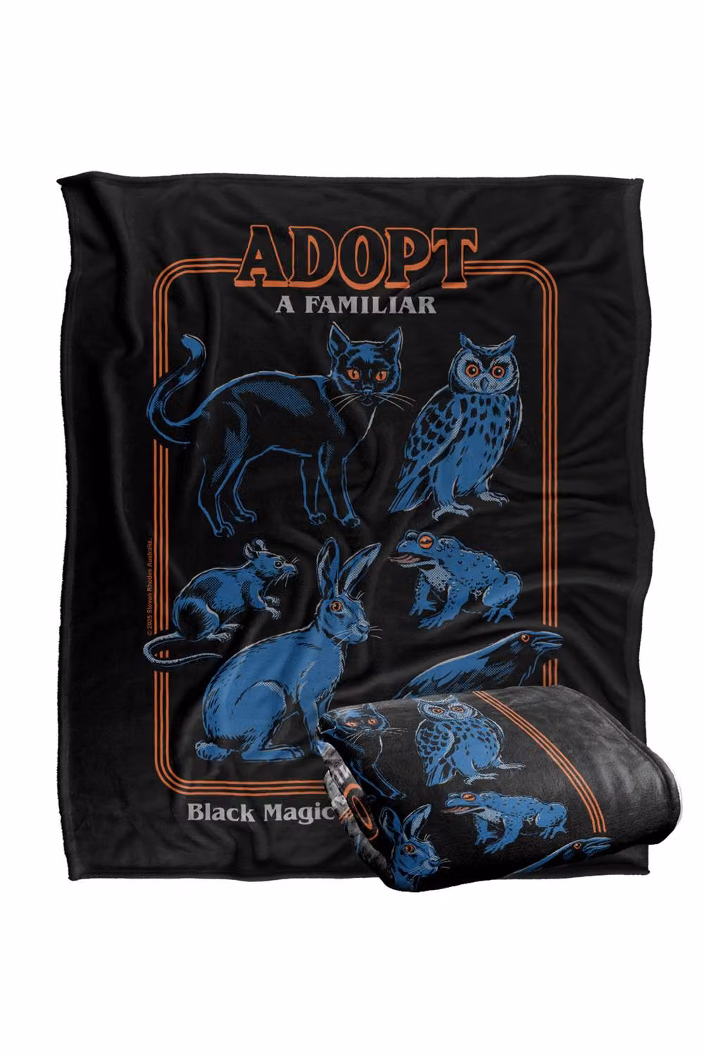 Steven Rhodes Adopt A Familiar Super Soft Fleece Throw Blanket, Multicolour, W/D/H: 152 x 127 cm – 2