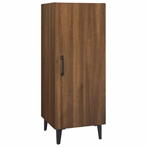 vidaXL Modern Sideboard in Brown Oak, W/D/H: 34.5 x 34.0 x 90.0 cm – 1